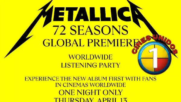 Metallica 72 Seasons Cines Venezuela