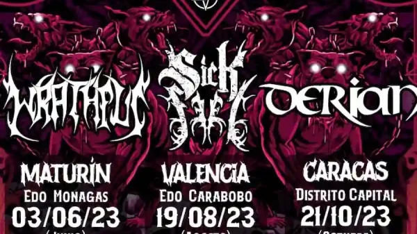 Sick Feel, Wrathful, Derian, Gira 2023