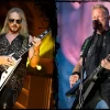 Richie Falkner (Judas Priest / Elegant Weapons) y James Hetfield (Metallica)