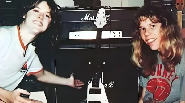 Lars Ulrich y James Hetfield (Metallica)