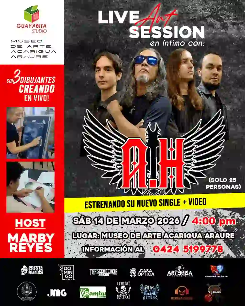 Concierto, Live Art Session, Alfredo Herrera, Museo de Arte Acarigua Araure, Venezuela, 2026