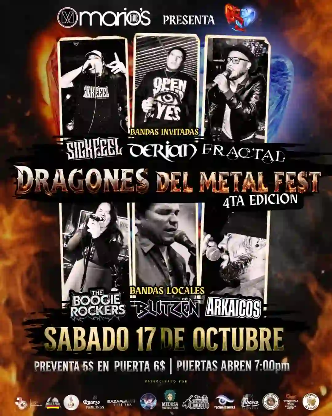 Dragones del Metral, 4ta edición flyer