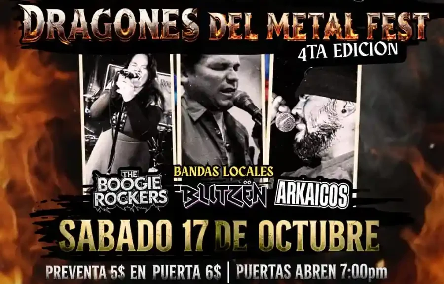 Festival Dragones del Metal llega por primera vez a Punto Fijo este #17Oct de 2026
